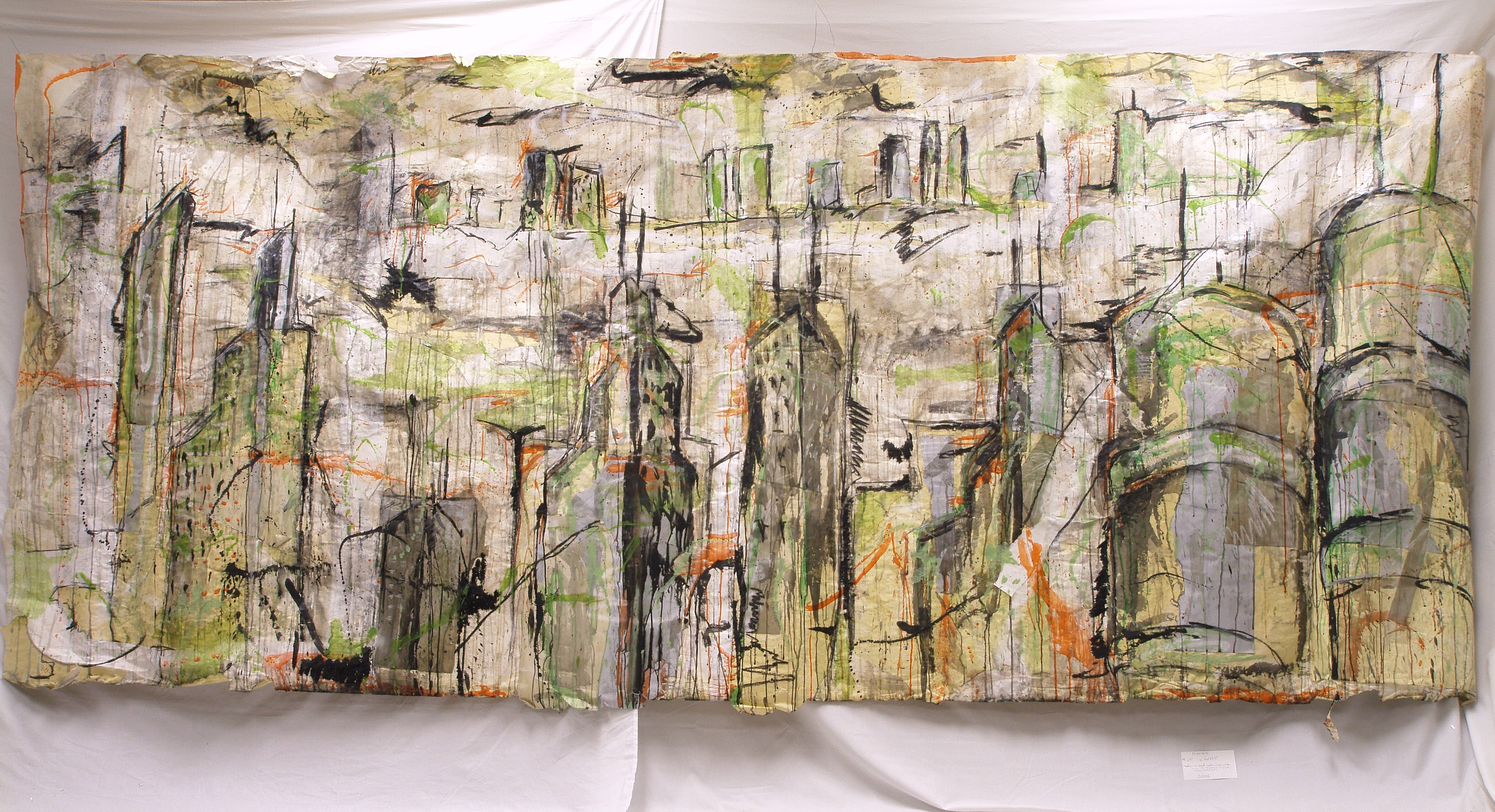 NORMS · mixed media on paper
